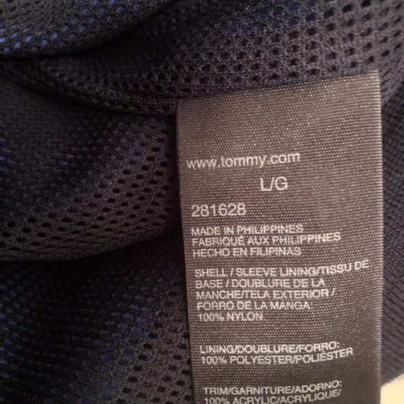 MENS TOMMY HILFIGER BLUE WINDBREAKER SAILING ZIP UP JACKET - Picture 5 of 8